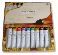 Художественная масляная краска Гамма "Студия" туба 46 мл/9 цв. (Арт. - 201002)