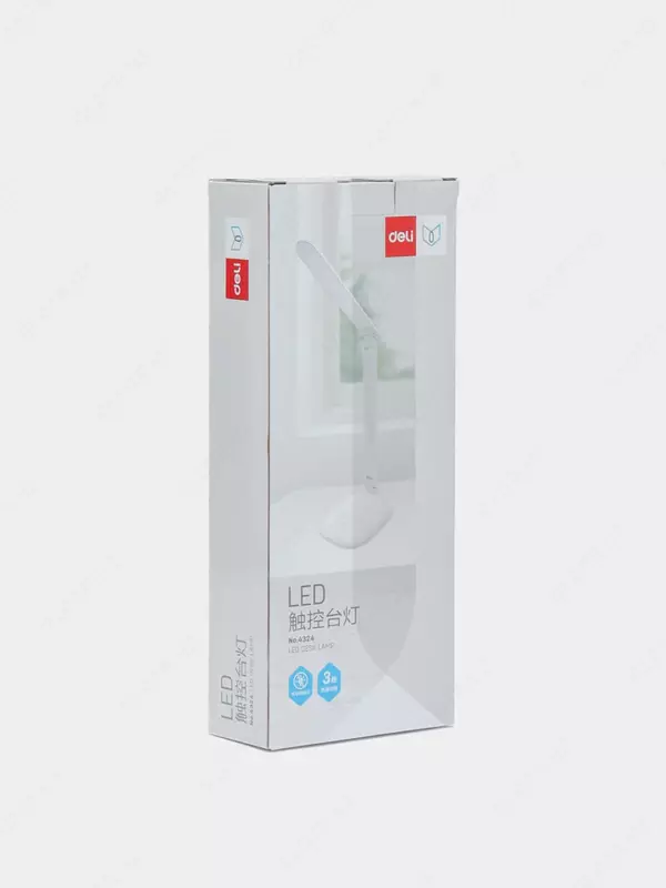 Настольная LED лампа "DELI" сенсорная (Арт. - 4324) Белая