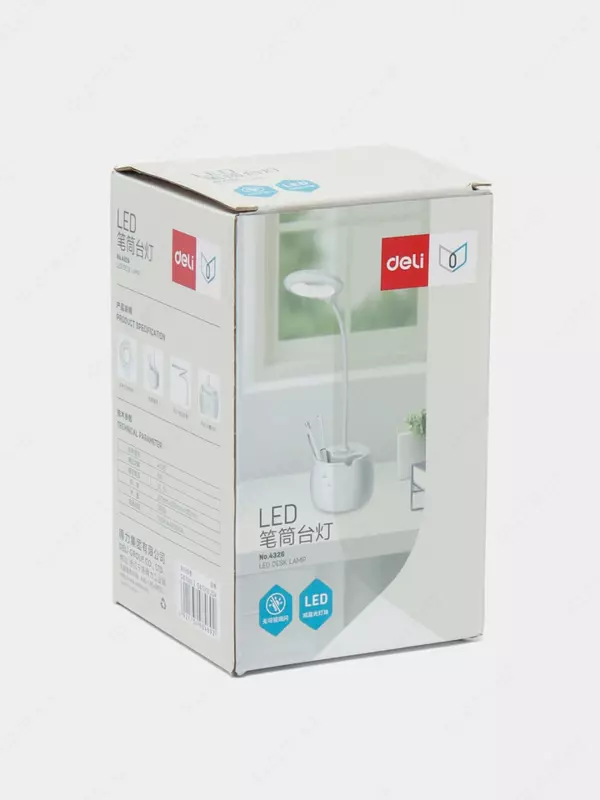 LED stol chiroqchasi "DELI" sensorli (Art. - 4326) Oq