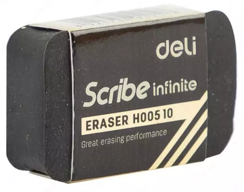 Корректирующий Ластик DELI "Scribe Infinite" (Арт. - 00510-bk) Черный