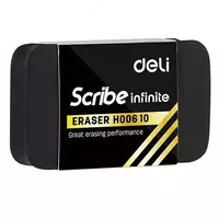 Корректирующий Ластик DELI "Scribe Infinite" (Арт. - 00610-bk) Черный