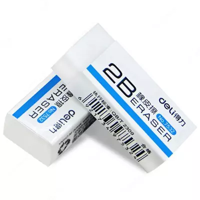 Корректирующий Ластик DELI "2В" (Арт. - 7532) Белый