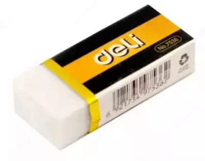 Tuzatish o'chirgichi DELI "Kauchuk" (Art. - 7536) Oq