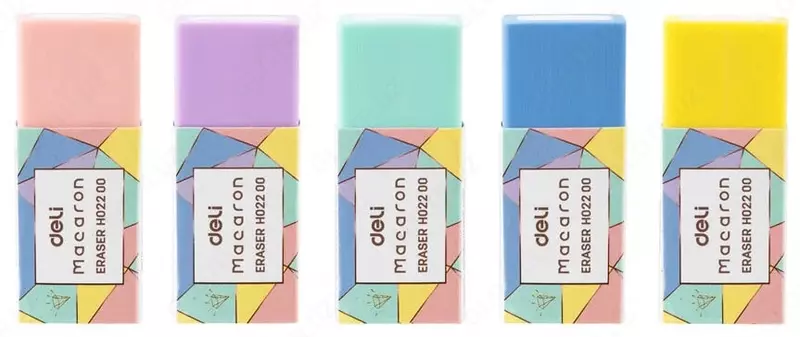 Корректирующий Ластик "DELI Macaron" (Арт. - 02200-EH) Ассортимент