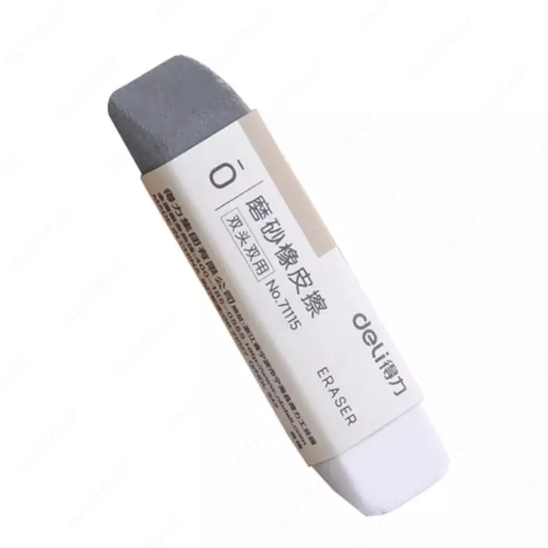 Tuzatish oʻchirgichi “DELI” 2si 1da (Ref. - 71115) Oq/Kulrang