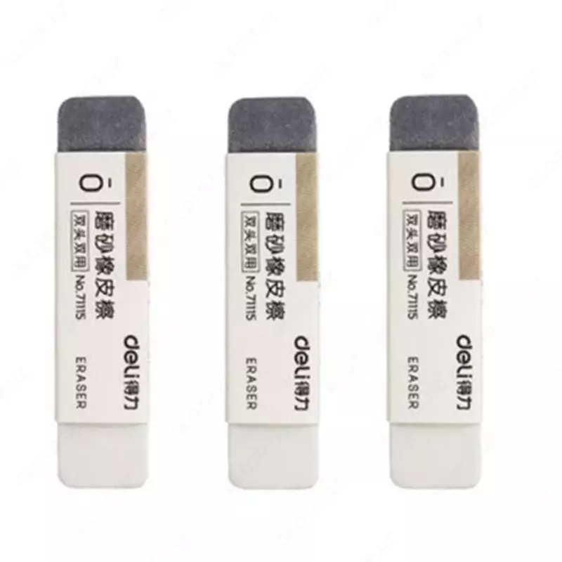 Tuzatish oʻchirgichi “DELI” 2si 1da (Ref. - 71115) Oq/Kulrang