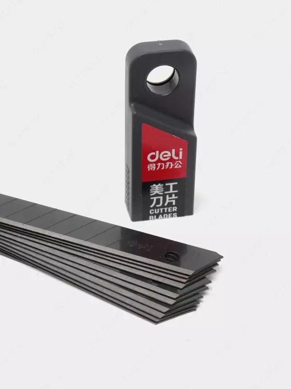 "Deli" ish yuritish pichog'i uchun pichoq 9 mm (Art. - 78002) Qora