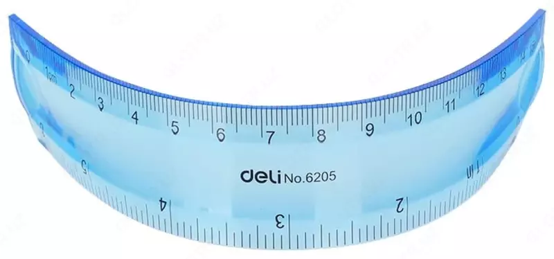 Пластиковая мягкая линейка "Deli" 15 см (Арт. - 6205) Ассортимент