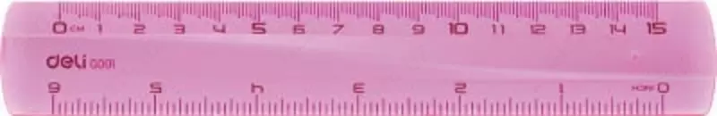 Пластиковая линейка Deli "Pioneer" 15 см (Арт. - 00102-EG) Ассортимент