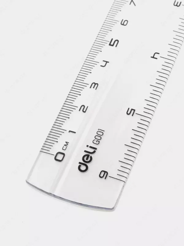 Пластиковая линейка Deli "Pioneer" 15 см (Арт. - 00112-EG) Прозрачная