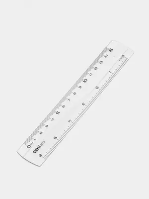 Пластиковая линейка Deli "Pioneer" 15 см (Арт. - 00112-EG) Прозрачная