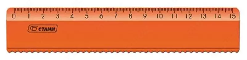 Пластиковая линейка "Стамм" Neon 15 см (Арт. - ЛН170) Ассортимент