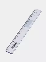 Пластиковая линейка Стамм "Crystal" 16 см (Арт. - ЛН1000) Голубая - 2 000 сум