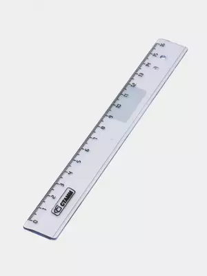 Пластиковая линейка Стамм "Crystal" 16 см (Арт. - ЛН1000) Голубая