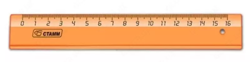 Пластиковая линейка Стамм "Neon" 16 см (Арт. - ЛН01) Ассортимент