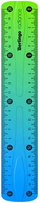 Пластиковая мягкая линейка Berlingo "Radiance" 20 см (Арт. - PR_10120) Голубой/зеленый градиент