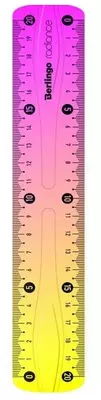 Пластиковая мягкая линейка Berlingo "Radiance" 20 см (Арт. - PR_10320) Желтый/розовый градиент
