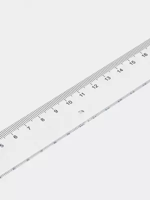 Пластиковая линейка "Deli" 20 см (Арт. - 6220) Прозрачная