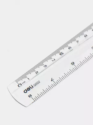 Пластиковая линейка "Deli" 20 см (Арт. - 00212-EG) Прозрачная