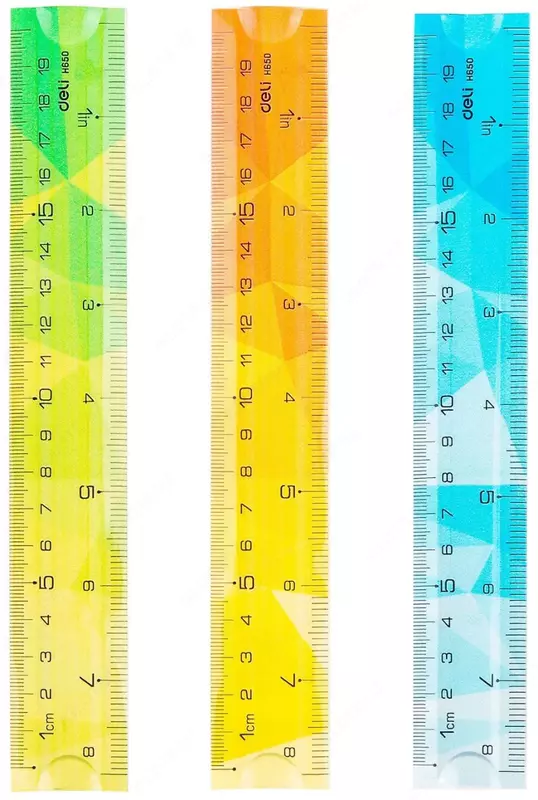 Пластиковая мягкая линейка Deli "Twist Me" 20 см (Арт. - 650-H) Ассортимент