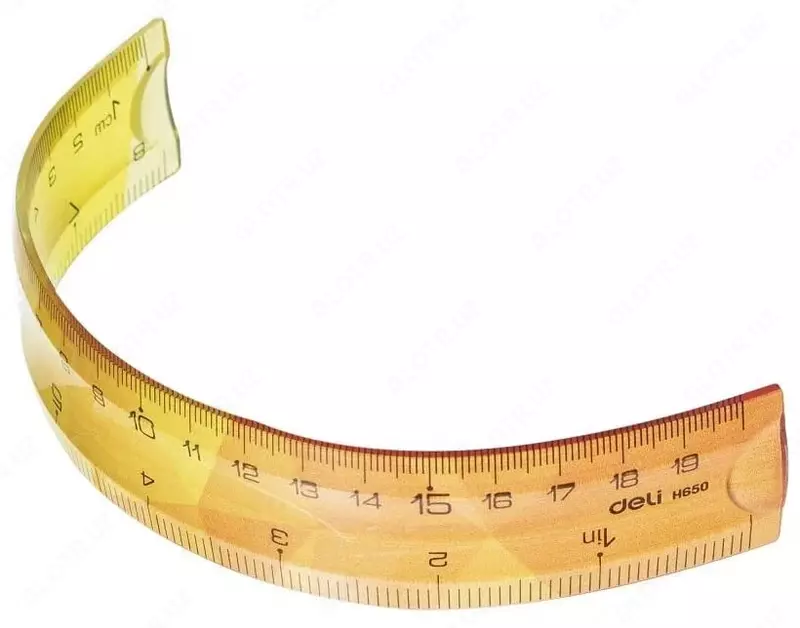 Пластиковая мягкая линейка Deli "Twist Me" 20 см (Арт. - 650-H) Ассортимент