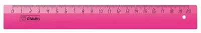Пластиковая линейка Стамм "Neon" 20 см (Арт. - ЛН11) Ассортимент