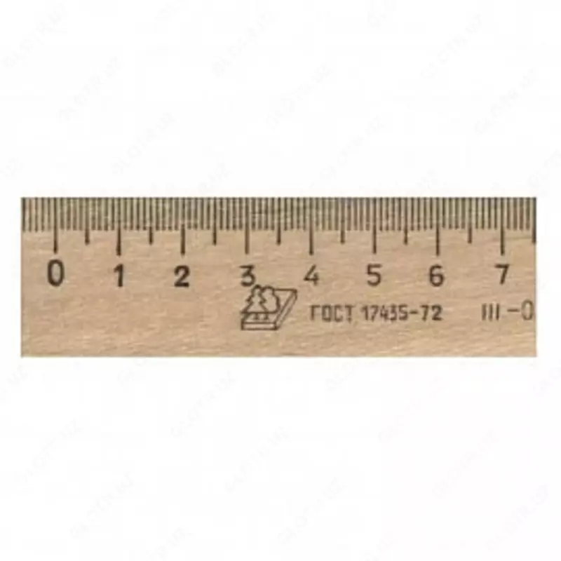 Деревянная линейка "Можга" 25 см (Арт. - С-06)