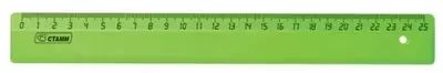 Пластиковая линейка Стамм "Neon" 25 см (Арт. - ЛН21) Ассортимент