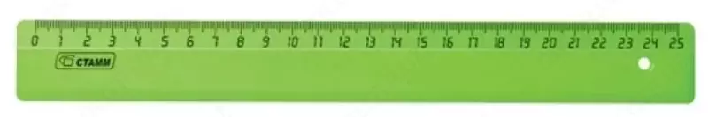 Пластиковая линейка Стамм "Neon" 25 см (Арт. - ЛН21) Ассортимент