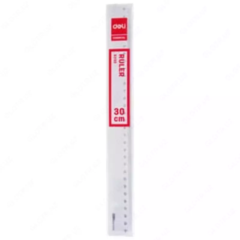 Пластиковая линейка "Deli" 30 см (Арт. - 6230) Прозрачная