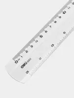 Пластиковая линейка Deli "Pioneer" 30 см (Арт. - 00312-EG) Прозрачная