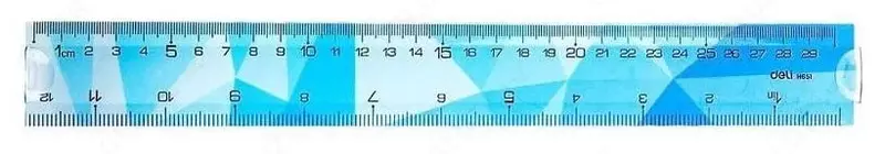 Пластиковая мягкая линейка "Deli" 30 см (Арт. - 651-H) Ассортимент