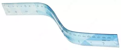 Пластиковая мягкая линейка "Deli" 30 см (Арт. - 651-H) Ассортимент