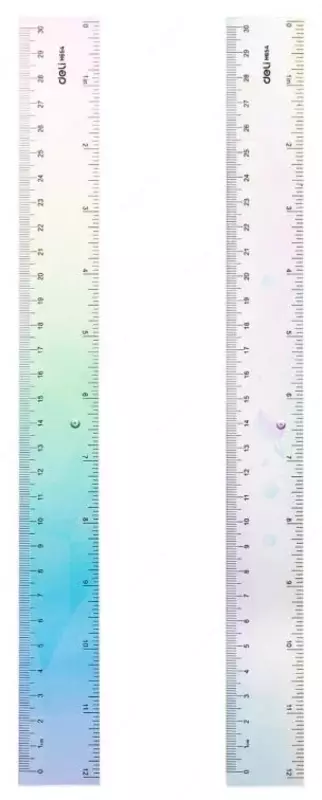 Пластиковая линейка "Deli" 30 см (Арт. - 654-H) Ассортимент