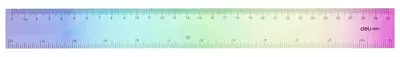 Пластиковая линейка "Deli" 30 см (Арт. - 654-H) Ассортимент