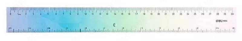 Пластиковая линейка "Deli" 30 см (Арт. - 654-H) Ассортимент