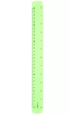Пластиковая линейка Deli "Pioneer" 30 см (Арт. - 00302-EG) Ассортимент