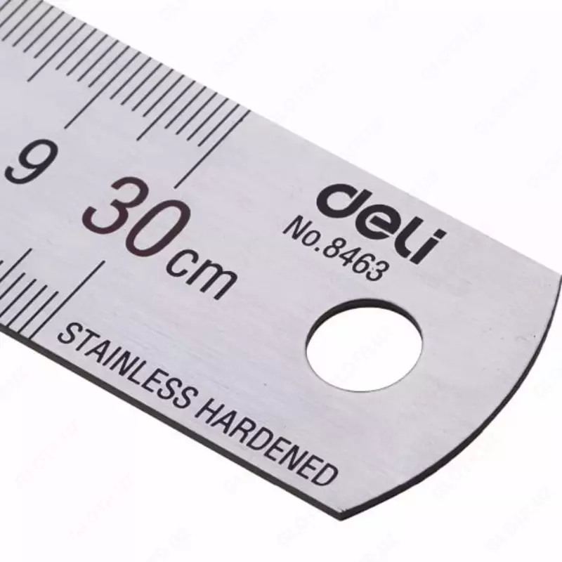 Металлическая линейка "Deli" 30 см (Арт. - 8463)