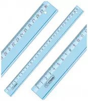 Пластиковая линейка Стамм "Crystal" 30 см (Арт. - ЛН1200) Голубая - 4 000 сум