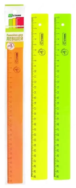 Chaplar uchun plastik o'lchagich Stamm "Neon" 30 sm (Art. - LN38) Assortiment