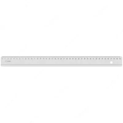 Пластиковая линейка "Стамм" 40 см (Арт. - ЛН53) Прозрачная