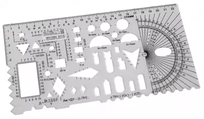 Курсантская гибкая линейка "Стамм №2" 22 см (Арт. - ТТ04) Прозрачная