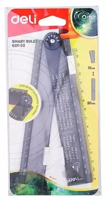 Пластиковая складная линейка "Deli" 15-30 см (Арт. - 01102-G)