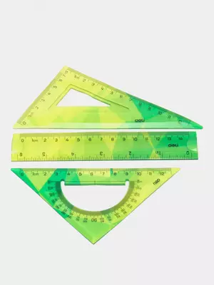 Комплект пластиковых линеек Deli "Twist Me" 15 см, 3 шт. (Арт. - 649-H) Ассортимент