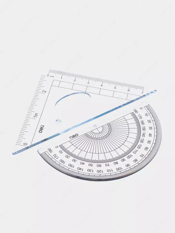 Geometrik o'lchagichlar to'plami "Deli" 4 dona. (m. № - 9597) Shaffof