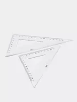 Комплект геометрических линеек Deli "Pioneer" 4 шт. (Арт. - 00512-EG) Прозрачный - 15 000 сум