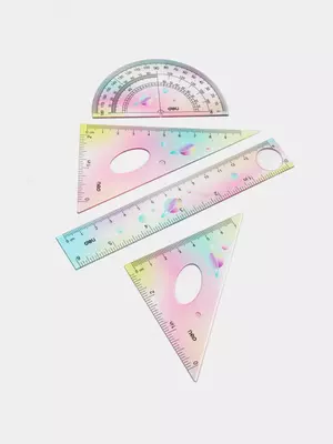 Комплект пластиковых линеек Deli "Twist Me" 4 шт. (Арт. - 652-H) Ассортимент