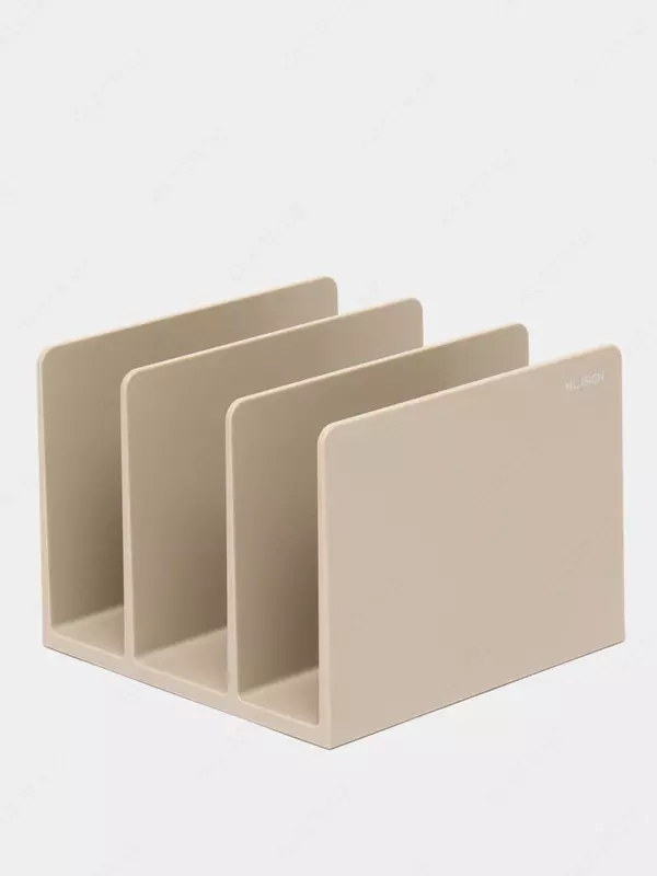 Hujjatlar uchun laganda Deli "Nusign" 3 bo'lim (Art.-006-NS-gr) Kulrang