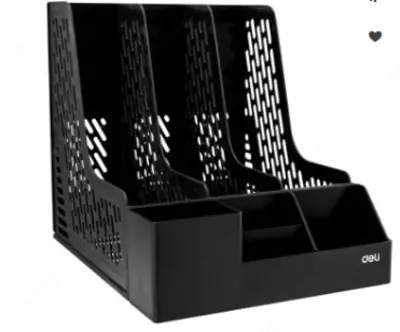 Hujjatlar uchun taglik "Deli" 3 bo'linma (Ref. - 00122-EZ) Qora