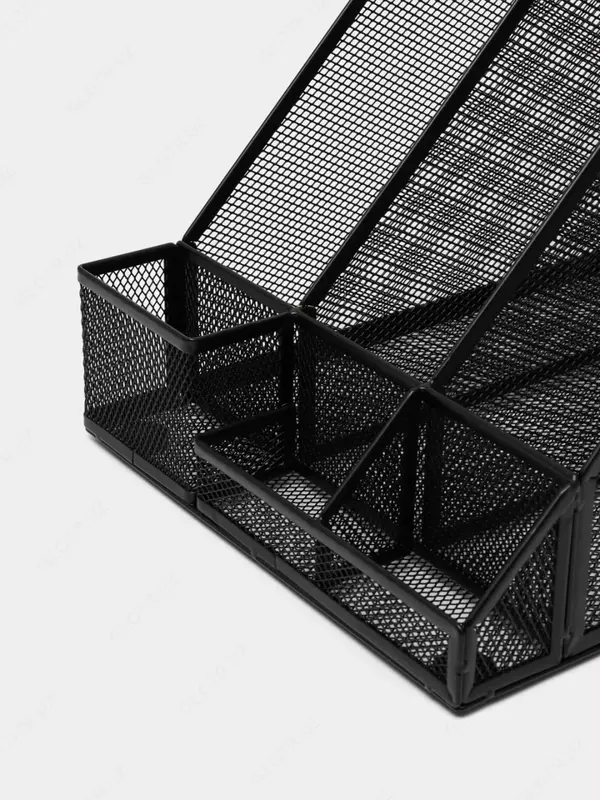 Лоток для документов "Deli" 3 отдела (Арт. - 78987) Черный